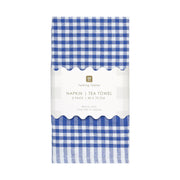 GINGHAM, FABRIC NAPKINS, BLUE, 45 X 70CM